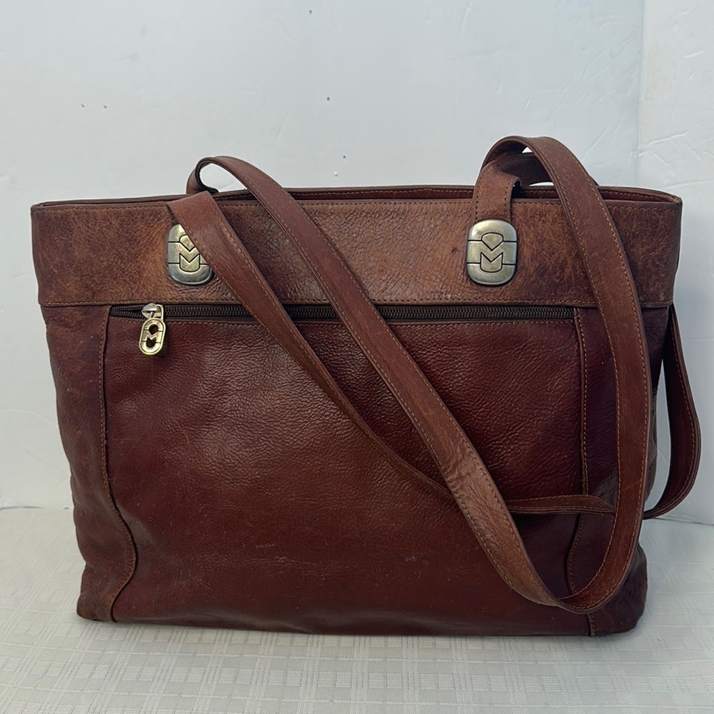 vintage Marino Orlandi leather tote